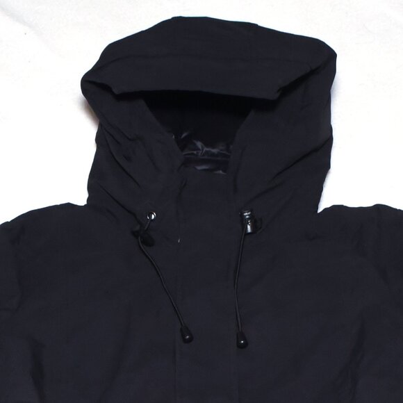 SCHOT NYC Save The Duck Parka All Black Jacket Size S Excellent Condition - Picture 6 of 13